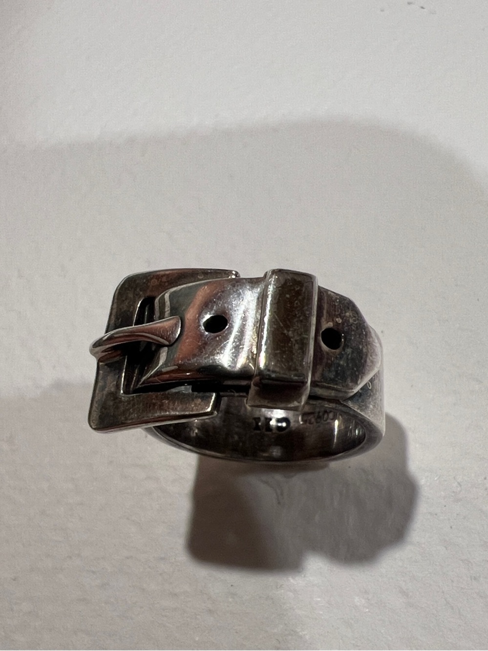 Sterling Silver Buckle Ring